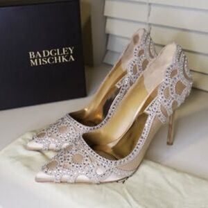 Badgley Mischka Rouge Embellished Evening Shoe